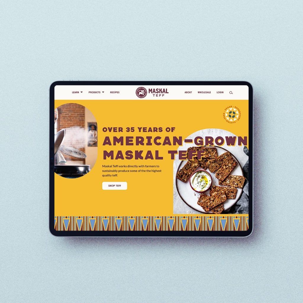 The Teff Company website design